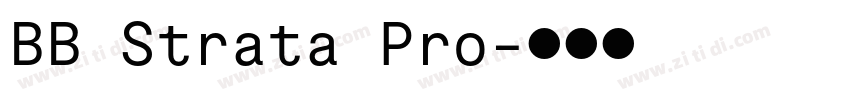 BB Strata Pro字体转换
